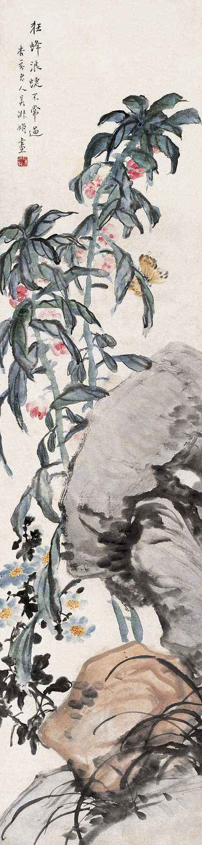 吴淑娟 花蝶 立轴
